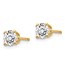 14k Yellow Gold 2/3ct Lab Grown Diamond 4-Prong Earring