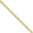 14k Yellow Gold 2.40 mm Anchor Chain Bracelet - 10 in.