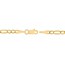 14K Yellow Gold 2.45 mm Beveled Figaro - 18in.