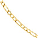 14K Yellow Gold 2.45 mm Beveled Figaro - 24in.