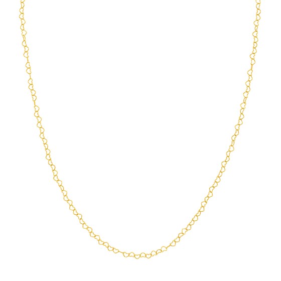 14K Yellow Gold 2.5 mm Love Chain w/ Lobster Clasp - 18 in.