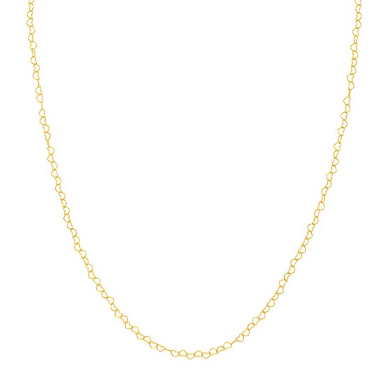 14K Yellow Gold 2.5 mm Love Chain w/ Lobster Clasp - 18 in. 14K Yellow Gold 2.5 mm Love Chain w/ Lobster Clasp - 18 in.
