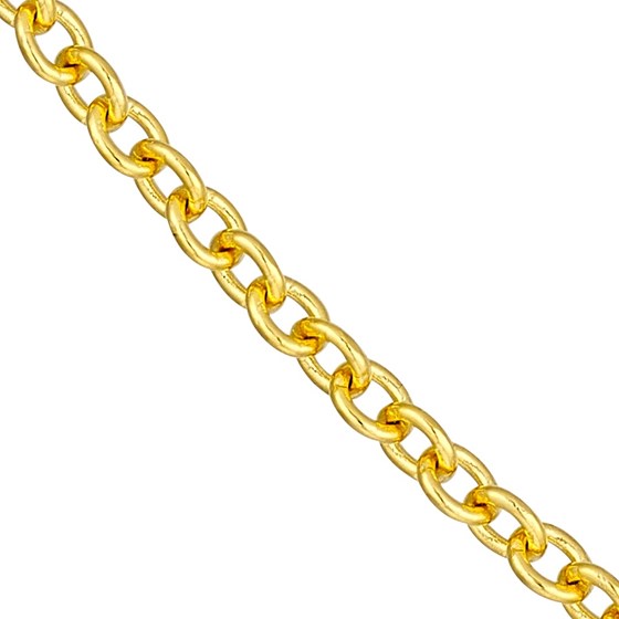 14K Yellow Gold 2.5 mm Open Cable - 18in.