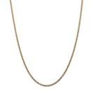 14k Yellow Gold 2.5 mm Semi-Solid Curb Link Chain - 22 in.