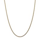 14k Yellow Gold 2.5 mm Semi-Solid Curb Link Chain - 28 in.