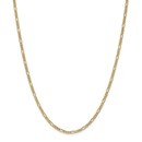 14k Yellow Gold 2.5 mm Semi-Solid Figaro Chain - 22 in.