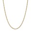 14k Yellow Gold 2.5 mm Semi-Solid Figaro Chain - 28 in.