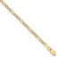 14k Yellow Gold 2.5 mm Semi-Solid Figaro Chain - 9 in.