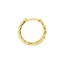 14K Yellow Gold 2.50 x 13 mm Ribbed Polished Hoops