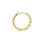 14K Yellow Gold 2.50 x 13 mm Ribbed Polished Hoops