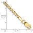 14K Yellow Gold 2.5mm Semi-Solid Curb Link Chain - 8 in.