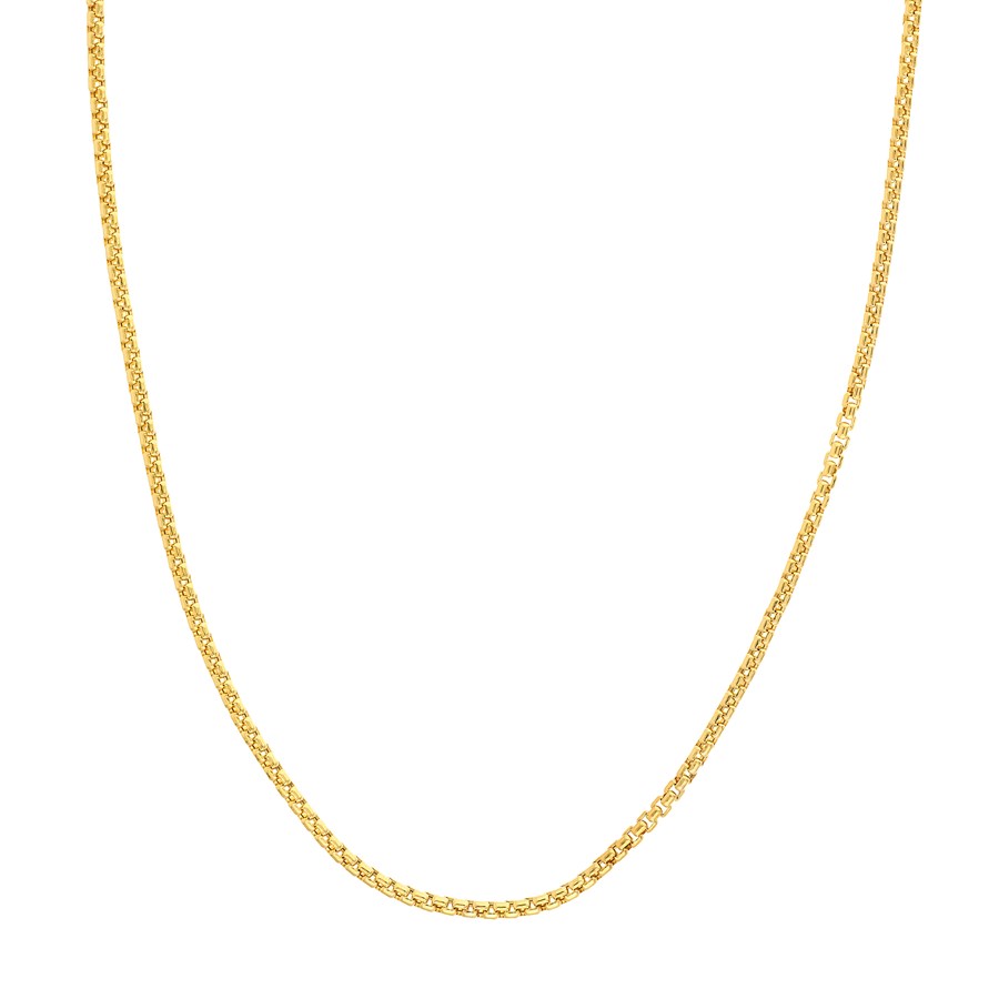 14K Yellow Gold 2.6 mm Box Chain w/ Lobster Clasp - 24 in.