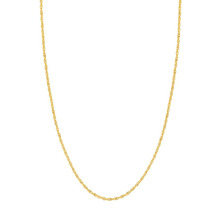 14K Yellow Gold 2.6 mm Rope Chain w/ Lobster Clasp - 16 in.