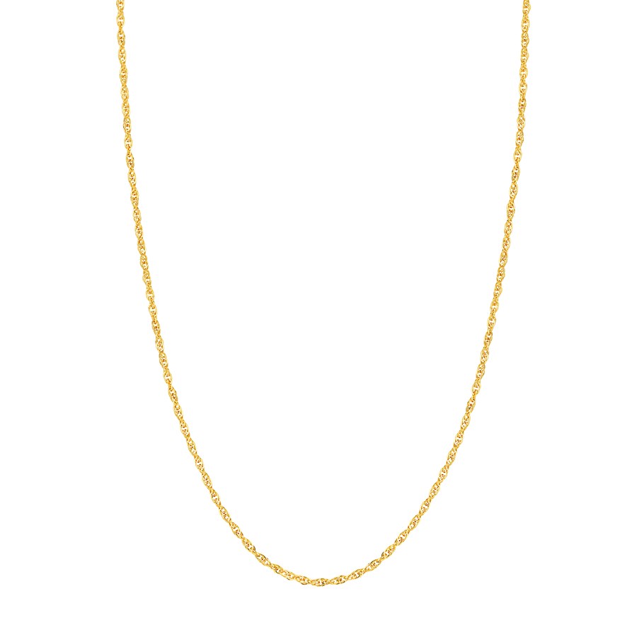 14K Yellow Gold 2.6 mm Rope Chain w/ Lobster Clasp - 18 in.