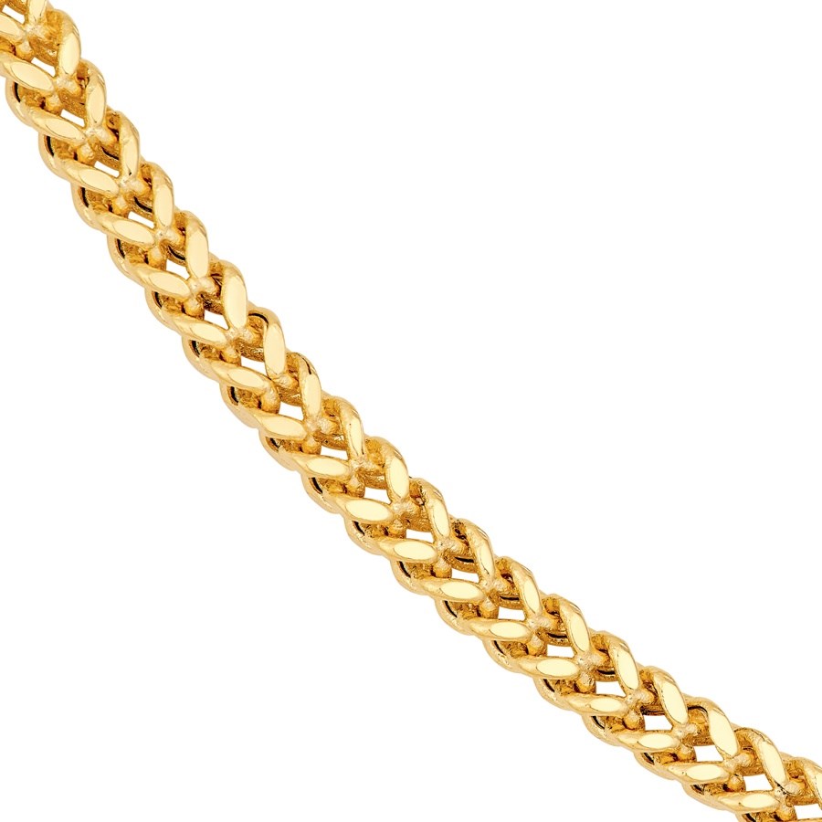 14K Yellow Gold 2.65 mm Square Franco Chain - 20in.