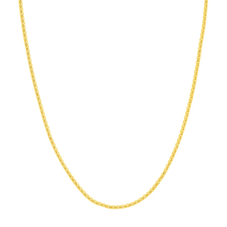 14K Yellow Gold 2.7 mm Box Chain w/ Lobster Clasp - 22 in.