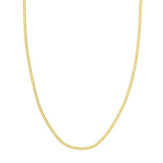 14K Yellow Gold 2.7 mm Curb Chain w/ Lobster Clasp - 16 in.