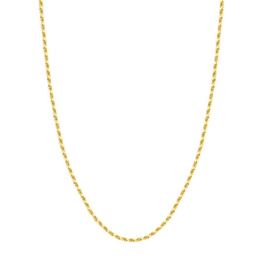 14K Yellow Gold 2.7 mm Rope Chain w/ Lobster Clasp - 24 in.