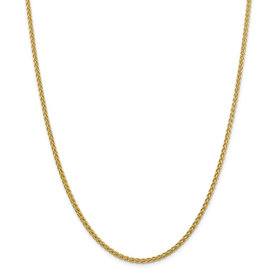 14k Yellow Gold 2.75 mm Semi-solid Wheat Chain - 22 in. 14k Yellow Gold 2.75 mm Semi-solid Wheat Chain - 22 in.