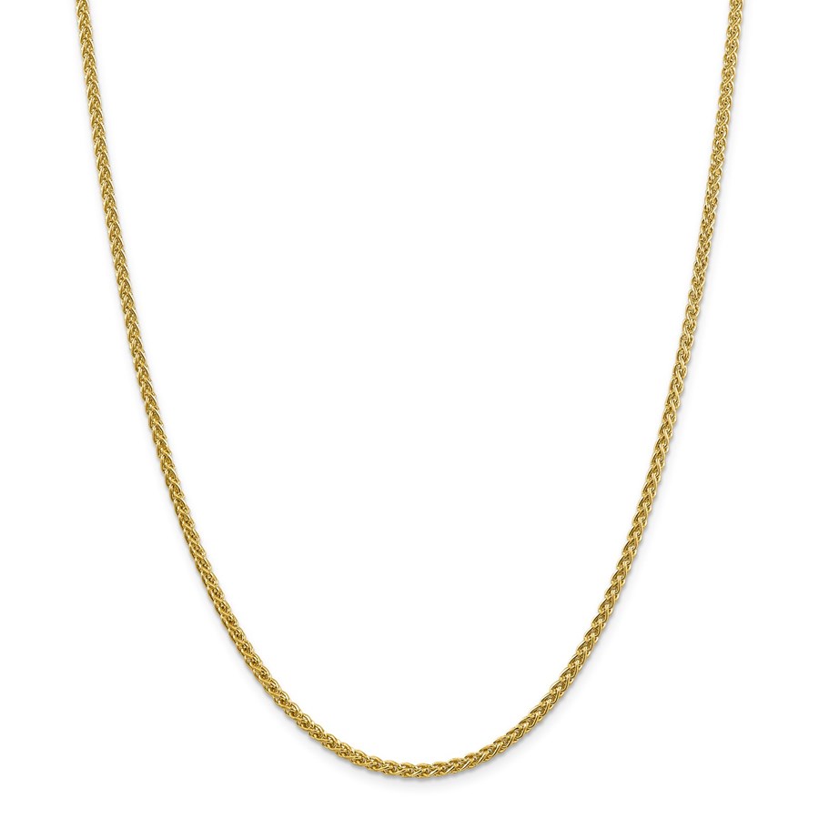 14k Yellow Gold 2.75 mm Semi-solid Wheat Chain - 22 in.