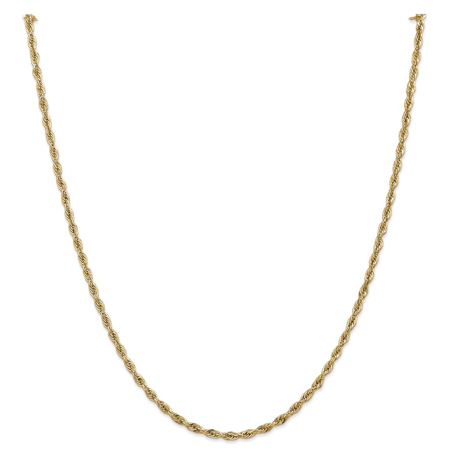 14k Yellow Gold 2.8 mm Semi-Solid Rope Chain - 26 in.