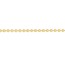 14K Yellow/ Gold 2 mm Bead Chain Bracelet w/ Lobster - 7.5 in.