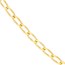 14K Yellow Gold 2 mm Hammered Long Piatto Chain - 18in.