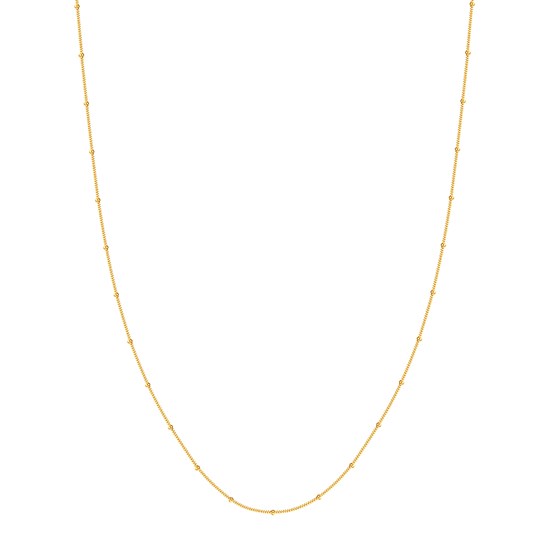 14K Yellow Gold 2 mm Saturn Chain w/ Lobster Clasp - 16 in.