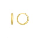 14K Yellow Gold 2 X 13.10 mm Medium Huggie Earrings