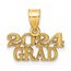 14K Yellow Gold 2024 GRAD Charm - 14 mm