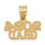 14K Yellow Gold 2024 GRAD Charm - 14 mm