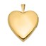 14K Yellow Gold 20mm FOREVER IN MY HEART Heart Locket - 25 mm