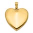 14K Yellow Gold 24mm Fancy Design Heart Locket - 30 mm