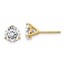 14k Yellow Gold 2ct Cert. Lab Grown Diamond 3-Prong Earring