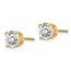 14k Yellow Gold 2ct Cert. Lab Grown Diamond Earring
