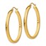14K Yellow Gold 2mm Rectangle Tube Hoop - 34 in.