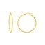 14K Yellow Gold 2X40mm Round Tube Polished Hoop Earring
