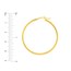 14K Yellow Gold 2X40mm Round Tube Polished Hoop Earring