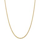 14k Yellow Gold 3.0 mm Diamond Cut Quadruple Rope Chain - 28 in.