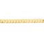 14K Yellow Gold 3.1 mm Cuban Chain Bracelet W Lobster - 7.25 in.