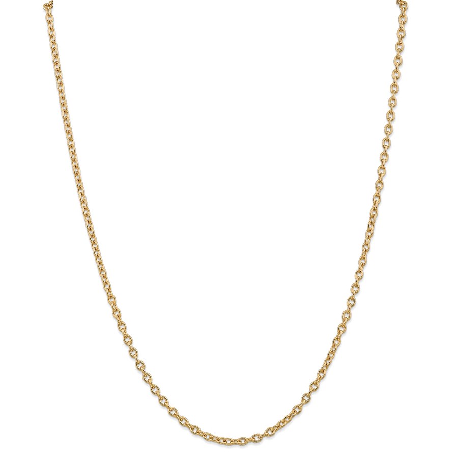 14k Yellow Gold 3.2 mm Cable Chain - 22 in.