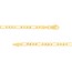 14K Yellow Gold 3.2 mm Figaro Chain w/ Lobster Clasp - 18 in.