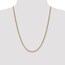 14k Yellow Gold 3.20 mm Semi-Solid Anchor Chain Necklace - 24 in.