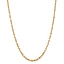 14k Yellow Gold 3.25 mm Byzantine Chain - 22 in.
