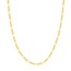 14K Yellow Gold 3.2mm Concave Link Figaro Chain - 20 in.