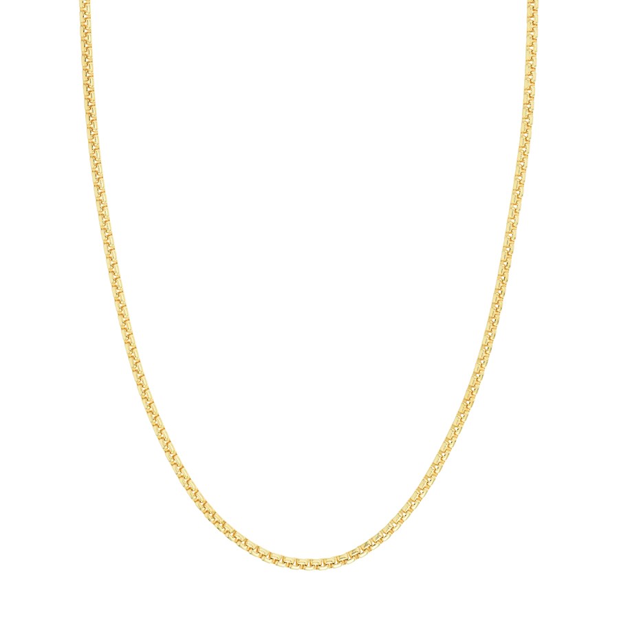 14K Yellow Gold 3.3 mm Box Chain w/ Lobster Clasp - 18 in.