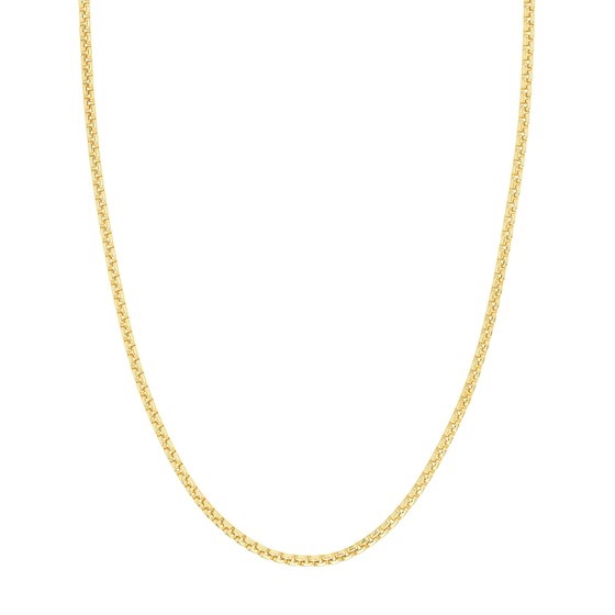 14K Yellow Gold 3.3 mm Box Chain w/ Lobster Clasp - 22 in.