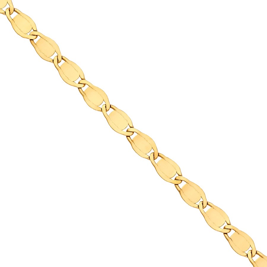 14K Yellow Gold 3.35 mm Diamond Cut Valentino Chain - 18in.