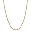 14k Yellow Gold 3.35 mm Semi-Solid Curb Link Chain - 22 in.