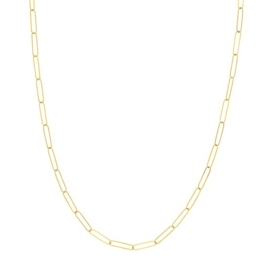 14K Yellow Gold 3.4 mm Fancy Chain w/ Lobster Clasp - 24 in. 14K Yellow Gold 3.4 mm Fancy Chain w/ Lobster Clasp - 24 in.